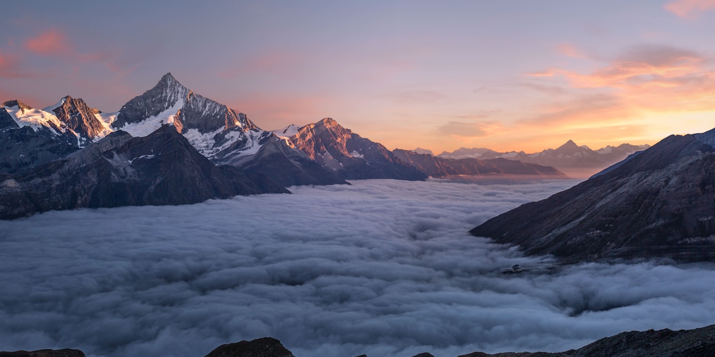Austrian Alps panoramic view
